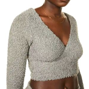 SKIMS Cozy Knit Wrap Top ~ NWT